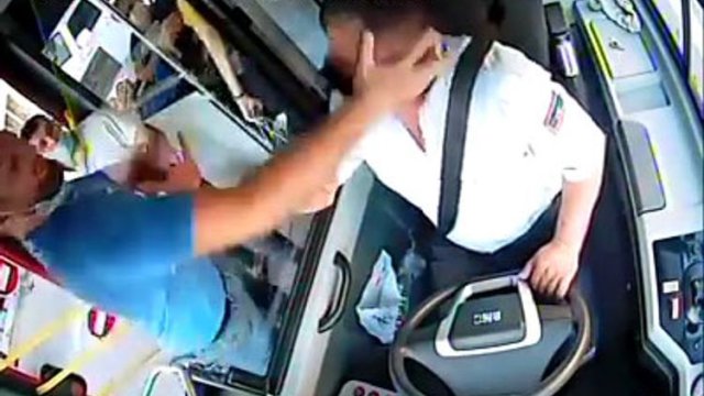Avtobus sürücüsünü maskaya görə vuran şəxs saxlanıldı - VİDEO