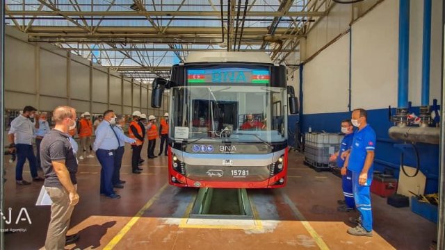 Bakıya daha 115 yeni avtobus gətirilir - FOTO