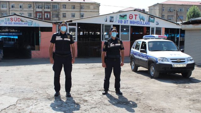 Polis “Şəki Bazarı”nda mühafizəni GÜCLƏNDİRDİ