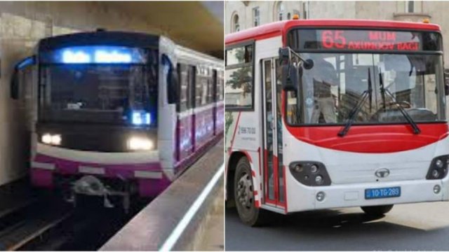 Sabahdan metro və avtobuslar fəaliyyətini dayandırır – RƏSMİ