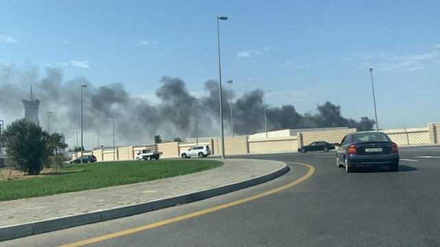 Bakıda güclü yanğın baş verdi – FOTOLAR