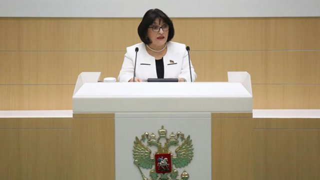 Sahibə Qafarova Rusiya Federasiya Şurasında Qarabağdan danışdı - FOTO