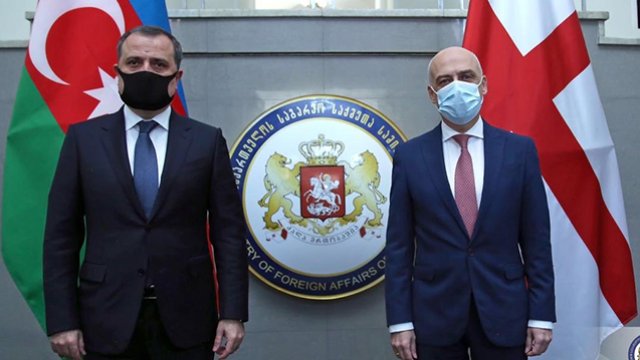 Azərbaycan və Gürcüstan XİN rəhbərləri görüşdü - FOTO