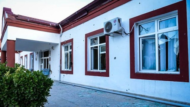 Ermənilər Füzulidə xəstəxananı atəşə tutdu