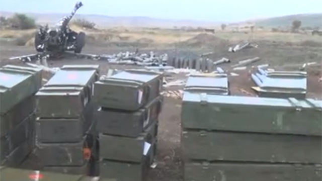 Ələ keçirilən düşmən qənimətləri - VİDEO