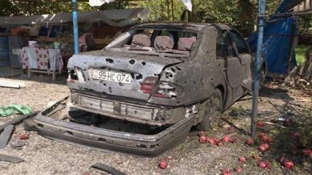 Ağdamda düşmən mərmiləri böyük dağıntılara səbəb olub – VİDEO