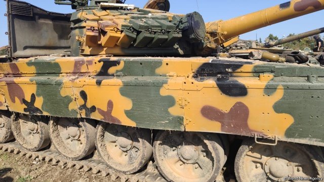 Ordumuz düşmənin daha bir neçə hərbi texnikasını ələ keçirdi - FOTO