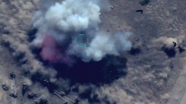 Düşmənin “Qrad”ları məhv edilir - VİDEO