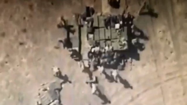 Düşmənin artilleriya batareyası məhv edildi (VİDEO)