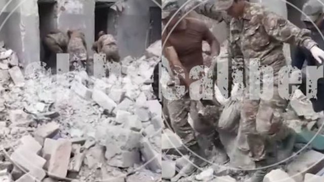Ermənilərin komanda müşahidə məntəqəsi vuruldu - VİDEO