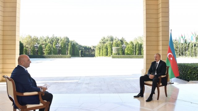 İlham Əliyev Türkiyənin “Haber Türk” telekanalına müsahibə verdi - FOTO