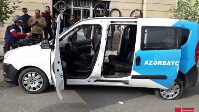 Düşmən AzTV-nin maşınını atəşə tutdu: Yaralı var - FOTO