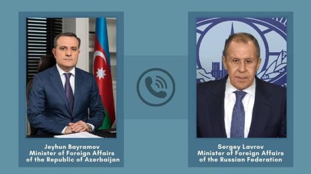 Ceyhun Bayramov və Lavrov arasında telefon danışığı oldu