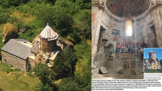 Hadrutdakı alban kilsəsi də erməni vandalizminə məruz qalıb - FOTO