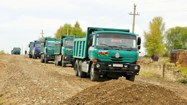 Suqovuşan və Talışa gedən tarixi yolların bərpasına başlanıldı - FOTOLAR