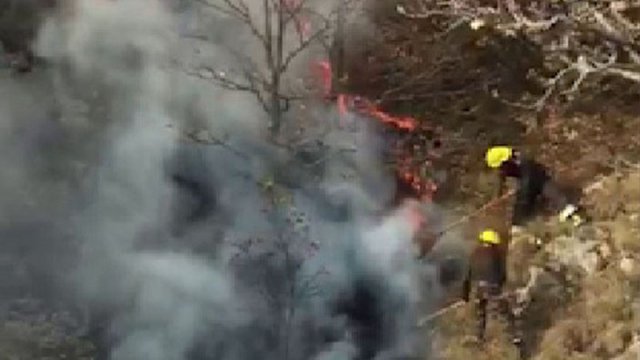 Ermənilər Göygölü vurdu, yanğın başladı