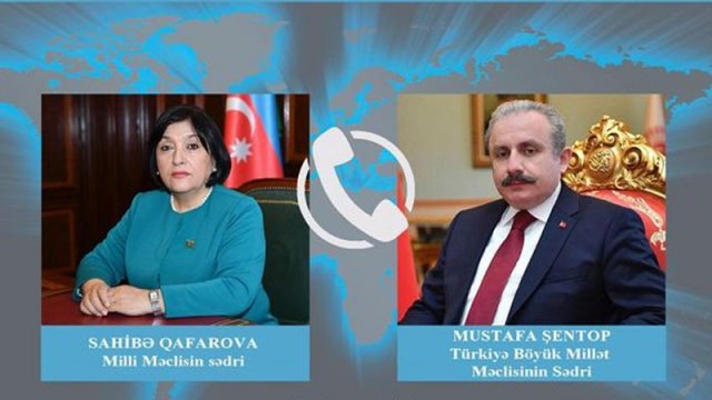 Sahibə Qafarova ilə Mustafa Şentop arasında telefon danışığı olub