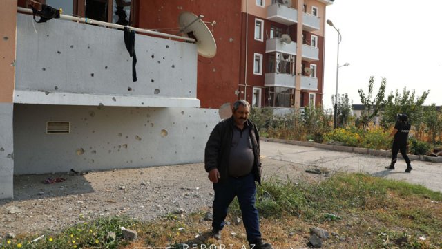 Düşmən Tərtərin Şıxarxı qəsəbəsinə top mərmiləri atıb (FOTOLAR)