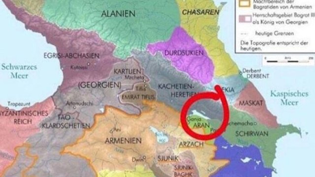 Ermənilərdən gülünc xəritə: “çoxminillik\