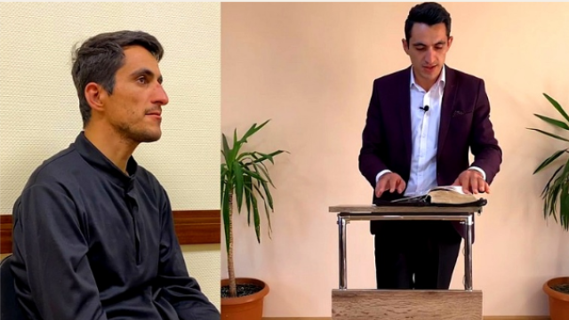 Əsir düşmüş erməni Bakıda kilsədə dua etdi - FOTO