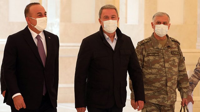 Akarla Çavuşoğlunun Prezidentlə görüşündən - FOTO