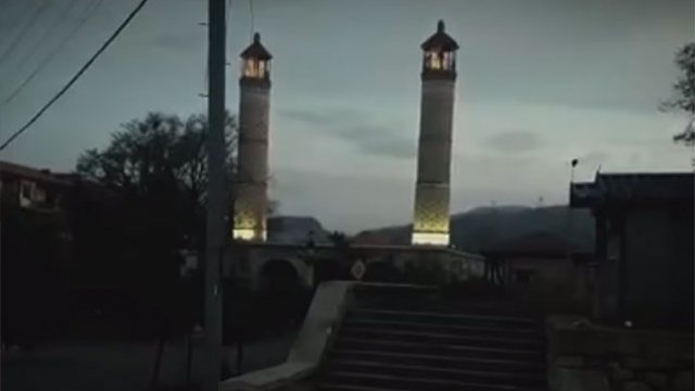 Şuşa məscidinə elektrik enerjisi verildi - VİDEO
