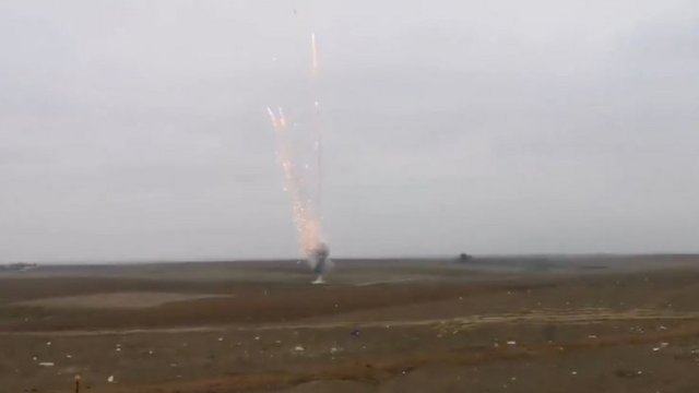 Ermənistanın Füzuliyə atdığı ağ fosforlu mərmi zərərsizləşdirilib - VİDEO