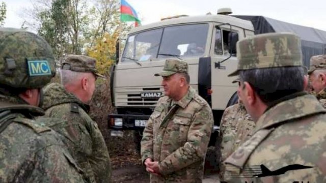 Rus hərbçilər Ağdamdan çıxdı - FOTO