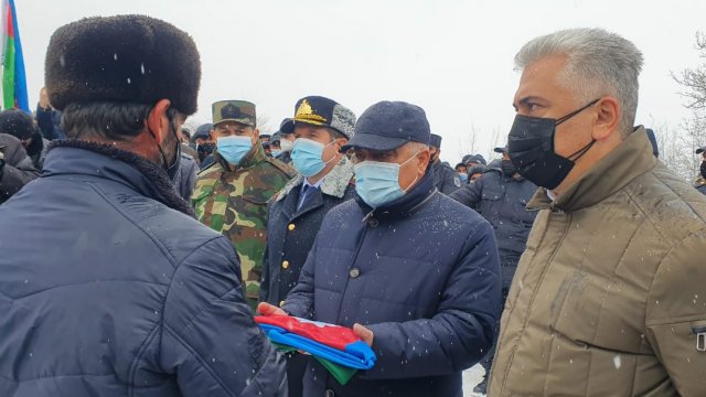 Şəhid gizir Orxan Balayev Qubada dəfn olundu - FOTO