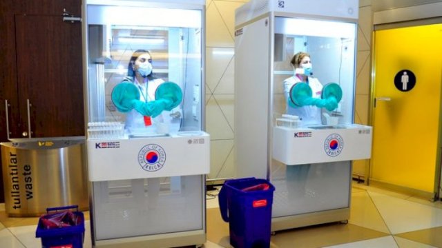 Koreyadan Azərbaycana koronavirusu müayinə köşkləri gəldi