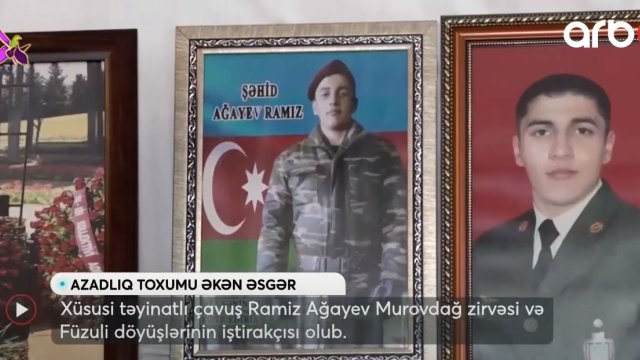 Üç güllə yarası ilə döyüşən, Şuşada şəhid olan xüsusi təyinatlımız - VİDEO