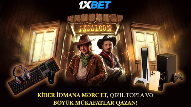 Saloon-a xoş gəlmisiniz: 1xBet-də yeni oyun konsolları və iPhone 12 oynanılacaq.
