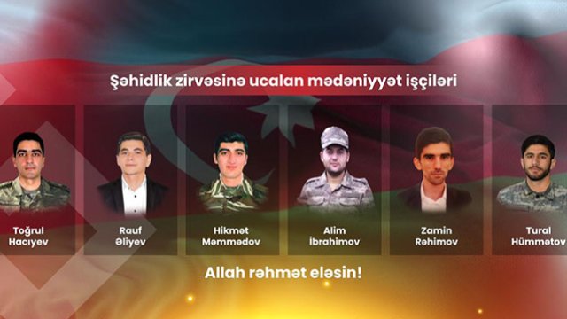 Şəhid olan mədəniyyət işçiləri... - FOTO