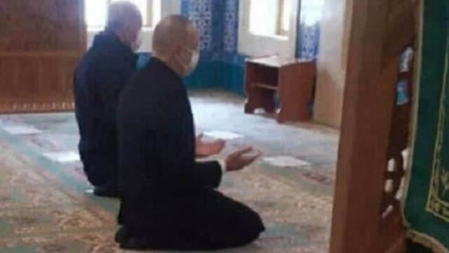 İlham Əliyevlə Ərdoğan Şəhidlər Məscidində namaz qıldı - FOTO