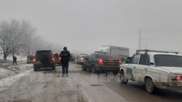 Qar Bakı-Şamaxı-Yevlax yolunda hərəkəti iflic etdi