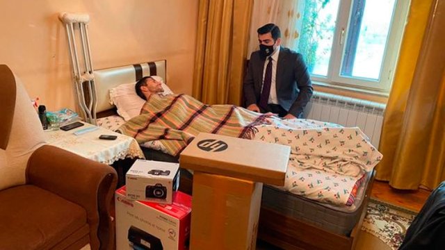 Qarabağ qazisinin uşaqlıq arzusuxa0reallaşdı - FOTO