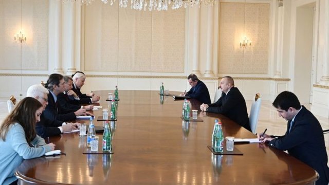 İlham Əliyev Minsk qrupunun həmsədrlərini qəbul etdi