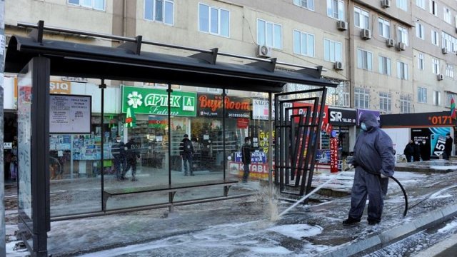 Bakı küçələrində növbəti dezinfeksiya işləri aparılır