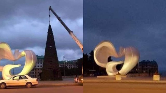 Sumqayıt İH-dən Yeni il yolkasının sökülməsi ilə bağlı AÇIQLAMA (FOTO)