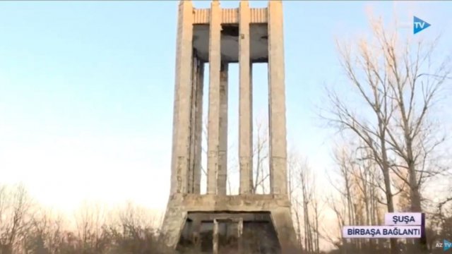 Ermənilər Şuşada Molla Pənah Vaqifin məqbərəsini dağıdıblar - VİDEO