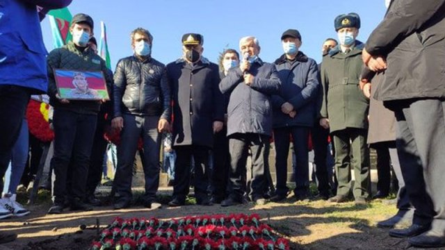Şəhid Masim Qurbanov dəfn edildi (FOTOLAR)