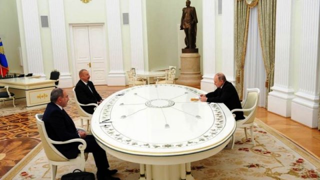 Moskvada Putin, Əliyev və Paşinyan arasındaki görüş başa çatıb - YENİLƏNİB/VİDEO