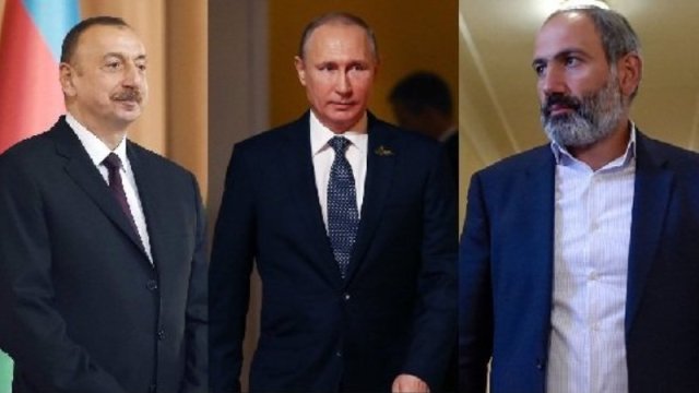 Azərbaycan Prezidenti, Ermənistan baş naziri və RF Prezidenti birgə bəyanat imzalayıblar - FOTO