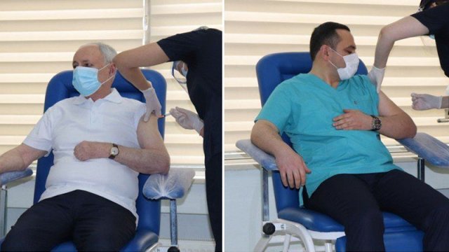 Nazir və TƏBİB sədrinə koronavirus əleyhinə vaksin vurulub, yoxsa başqa dərman - AÇIQLAMA