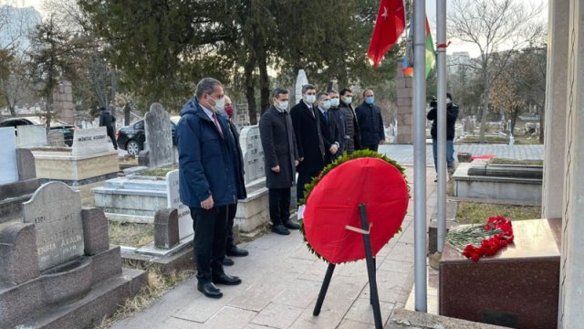 Məhəmməd Əmin Rəsulzadənin məzarı ziyarət edildi - FOTO