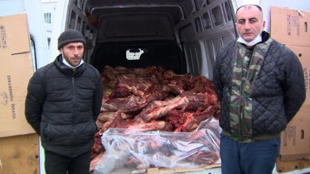 10 ton leş əti satan “At Elçin” həbs edildi - FOTO/VİDEO