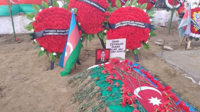 Dünən Ağdamda partlayışda həlak olan əsgər dəfn olundu - FOTOLAR