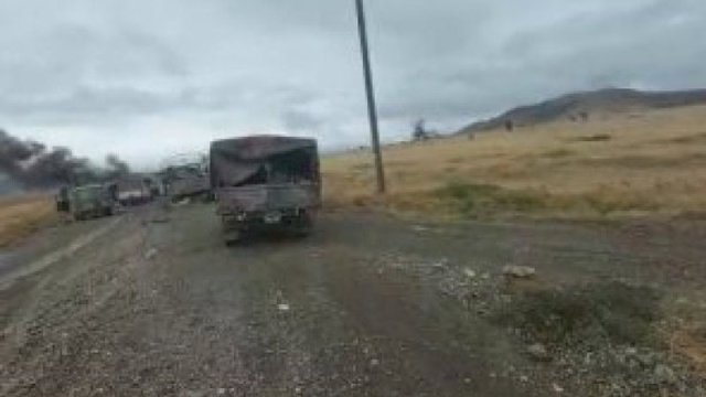 Cəbrayılda düşmənin böyük hərbi kalonu belə məhv edilib - VİDEO