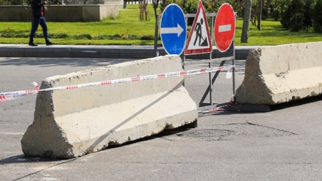 Bakının əsas prospektlərindən biri bağlandı - FOTO