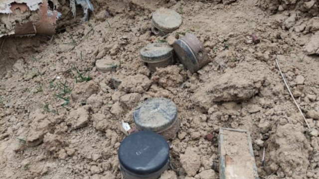Laçın polisi Xocavənddə mina tapdı - FOTO